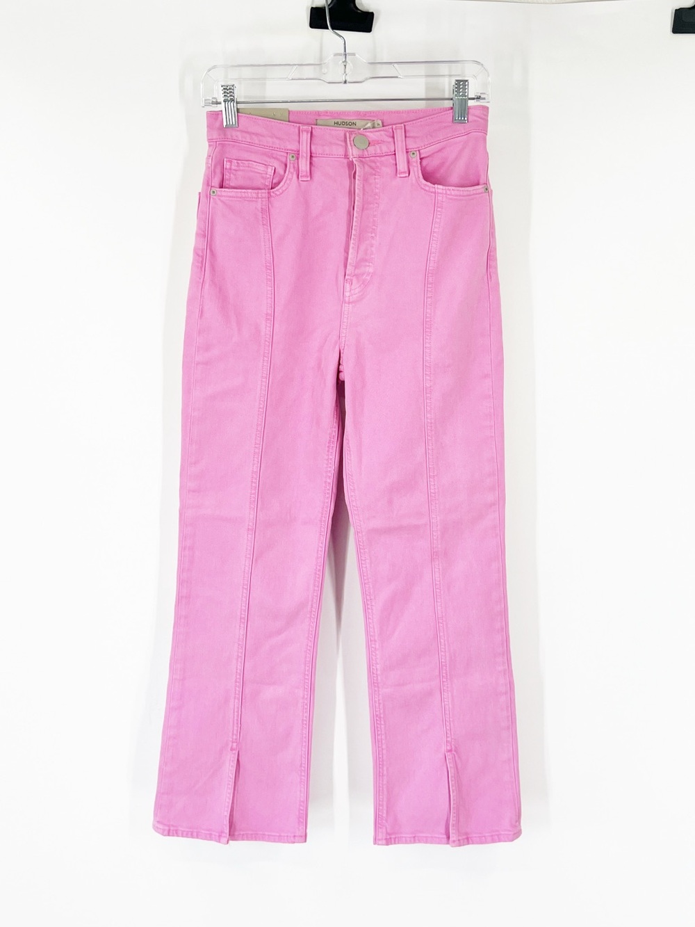 Hudson Faye Ultra High Rise Boot Cut Jeans in Fuchsia Pink NWT